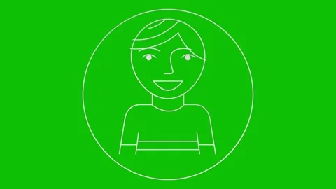 Silver line boy green Stock Footage 297545640