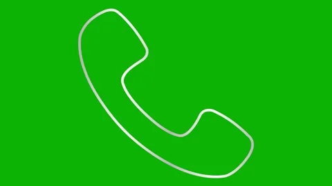 Silver line phone green Stock Footage 252196826