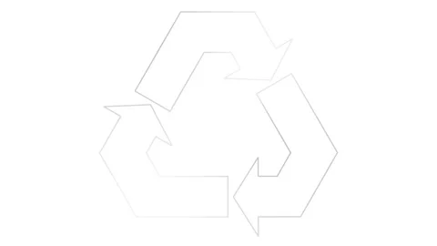 Silver line recycle white Stock Footage 265866725