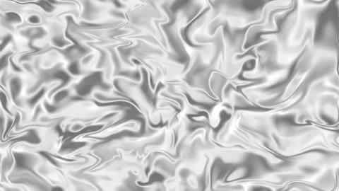 Silver Liquid Background Waving Water Fluid Texture Grey Metal Moving Pattern Stock Footage 157609679