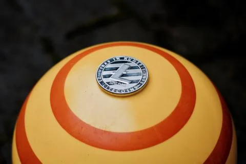 Silver Litecoin coin Stock Photos