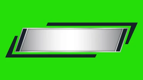 Silver Lower Third Motion Graphic Banner Stock Footage 332729030