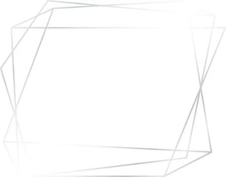 Silver Luxury Line Border Illustrazione stock