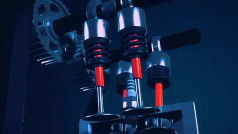 Silver Machine Processing Animation  Stock Footage 232423296