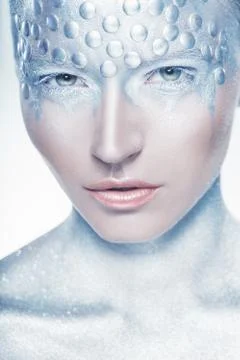 Silver makeup Stock Photos