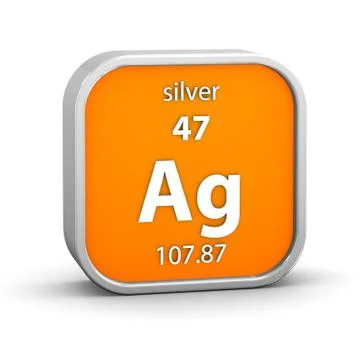 Silver material sign Stock-Fotos