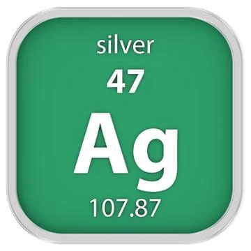Silver material sign Stock Photos