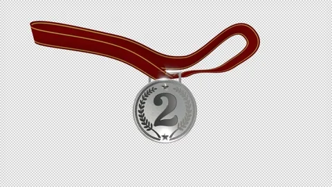 Silver Medal animation 库存影片 264116206