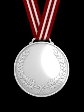 Silver medal 스톡 일러스트