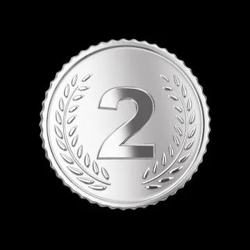 Silver medal Stock Illustration