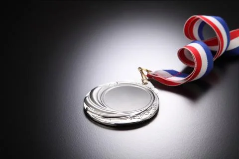 Silver medal Foto stock