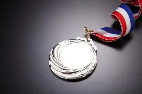 Silver medal 스톡 사진
