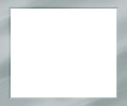 Silver metal frame Stock Illustration