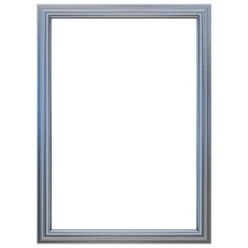 Silver Metal Frame Stock Illustration