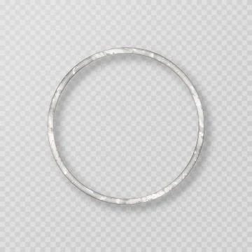 Silver metal frame Stock Illustration