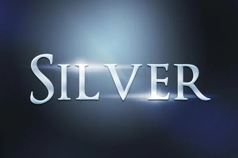 Silver Metal Image 스톡 일러스트