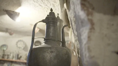 Silver Metal Jug Video stock 99880287