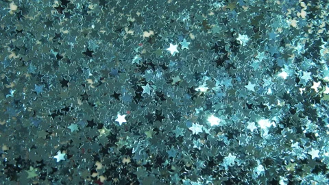 Silver metal stars.  Stock Footage 260395111
