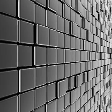 Silver metal wall 3d rendering 스톡 일러스트