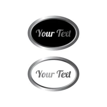 Silver metal website button Stock Illustration