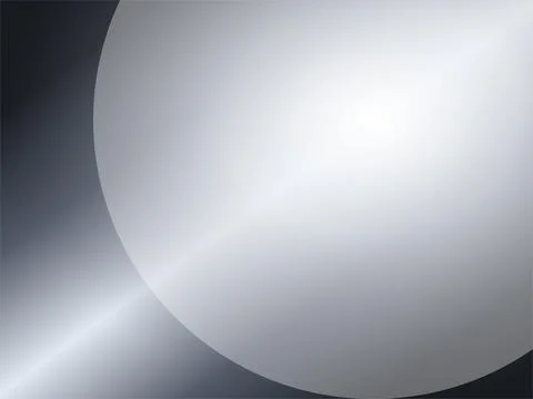 Silver Metallic Background with Curved Soft Glow Illustrazione stock