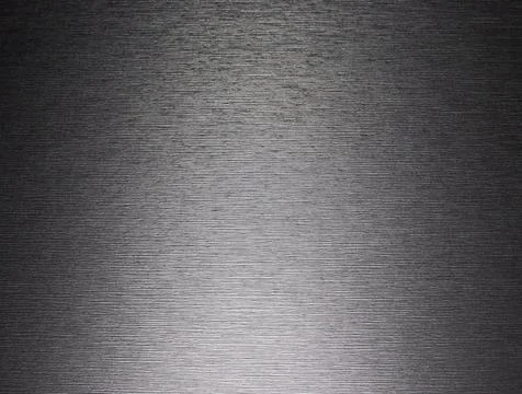 Silver metallic gradient texture background with horizontal stripes Stock Photos