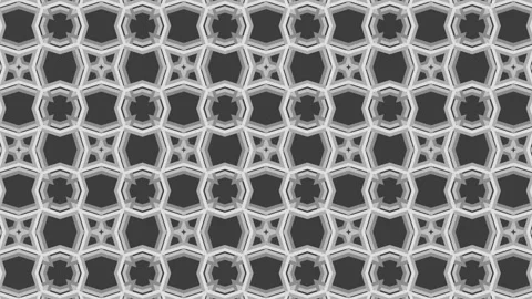 Silver Metallic Morphing Flower Animation Stock Footage 313872159