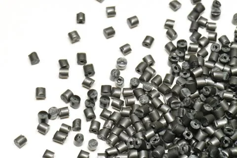 Silver metallic polymer Stock Photos