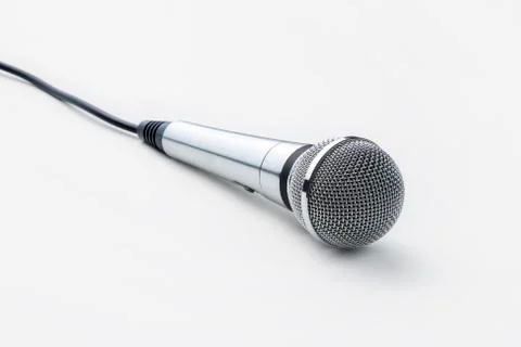 Silver Microphone Stock Photos