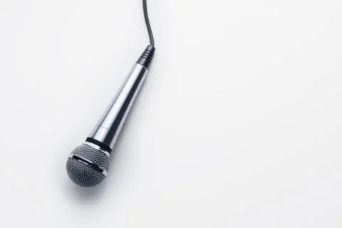Silver Microphone Stock Photos