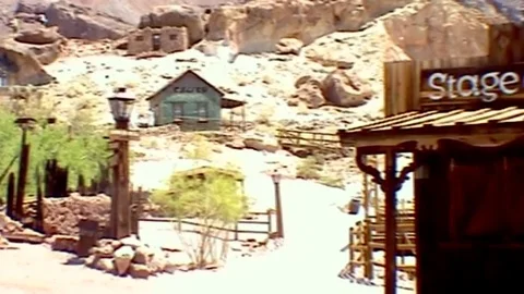 Silver Mine in ghosttown Calico.   Video stock 81577007