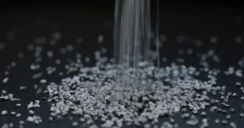 Silver mining, sprinkle fraction of rare metal Stock Footage 126144843