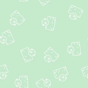 Silver mirror line seamless pattern Stock Illustration