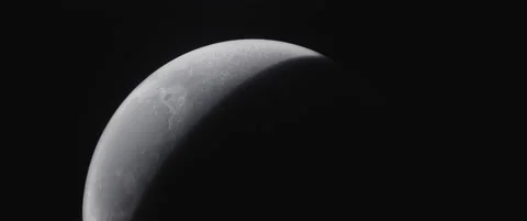 A silver moon Stock Footage 145870435