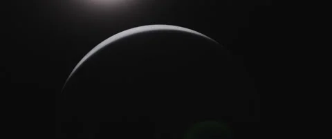 A silver moon Stock Footage 145870449