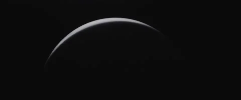 A silver moon Stock Footage 145870458