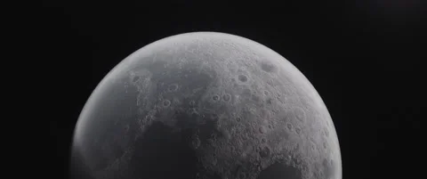 A silver moon Stock Footage 145870555