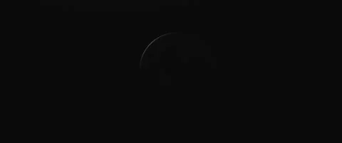 A silver moon Stock Footage 145870595