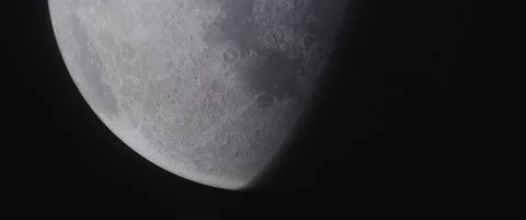 A silver moon Stock Footage 145870692