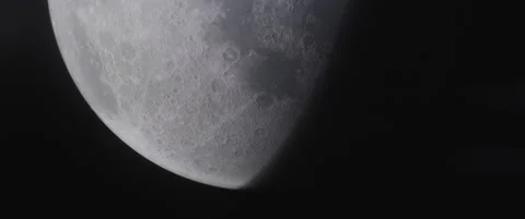 A silver moon Stock Footage 145870714