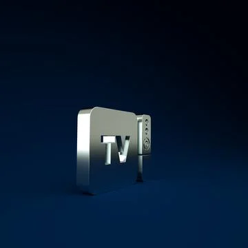 Silver Multimedia and TV box receiver and player with remote controller icon  스톡 일러스트