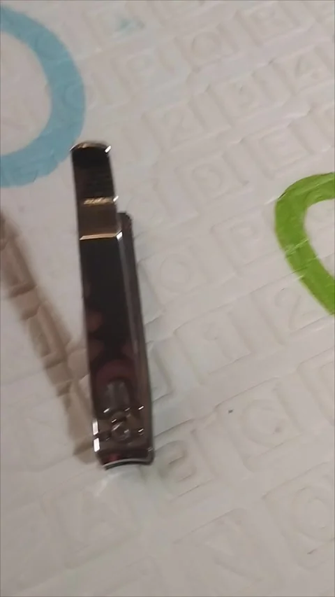 Silver nail clippers Stock Footage 293115636