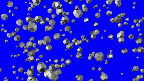 Silver nanoparticles 3d animation rendering Stock Footage 137043726