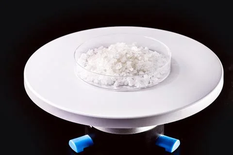 Silver nitrate potion, nitrate crystals used in the pharmaceutical industry Stock Photos