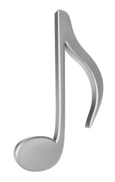 Silver note isolated on white Stock Illustration