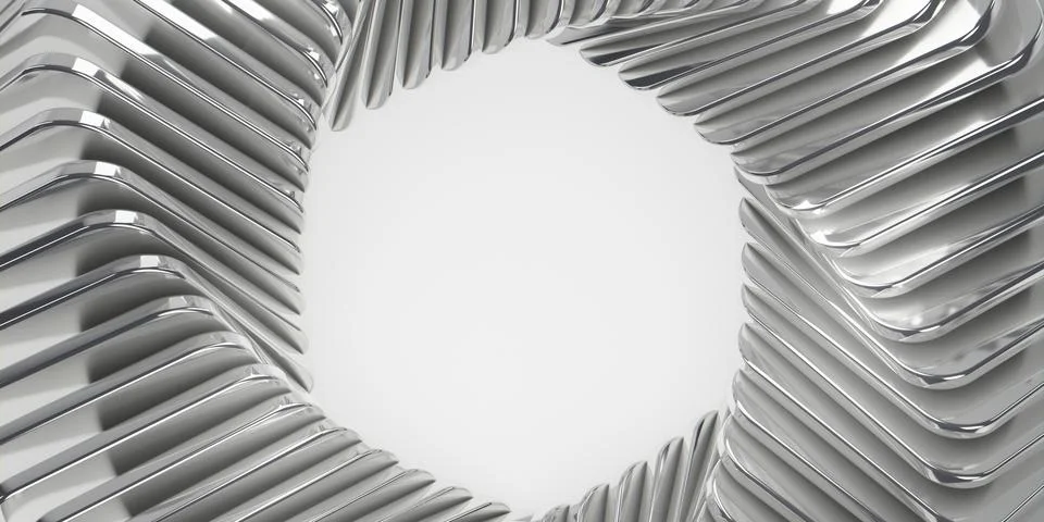 A silver object with a white background イラスト素材