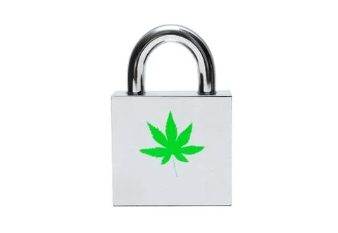 Silver padlock Stock Photos