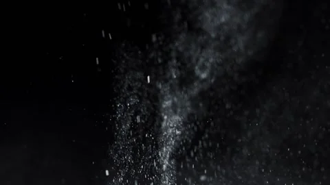 Silver paint particles fly in the air 動画素材 163523379