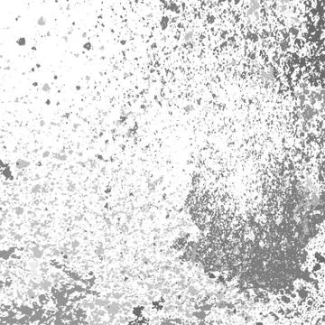 Silver paint splash, splatter, and blob shiny on white ba Stock Illustration
