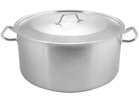 Silver, pan, kitchen, kitchen tools, a restaurant, cook, food, metal, cooking Stock Photos